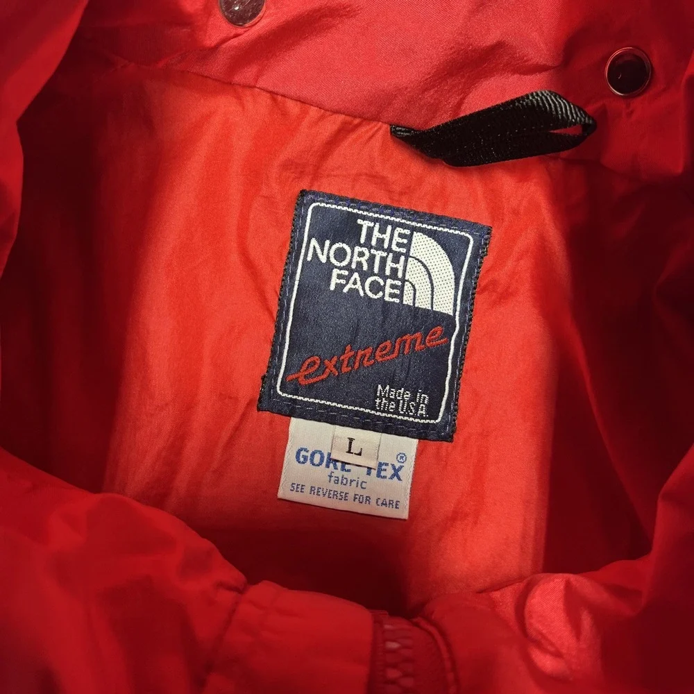 VINTAGE THE NORTH FACE EXTREME MENS JACKET LARGE RED FULL ZIP 80s‎ USA